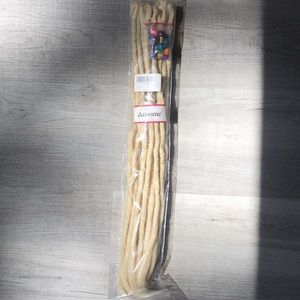 DREADLOCK EXTENSIONS 20 inch 20 strands BLONDE SYNTHETIC NEW!